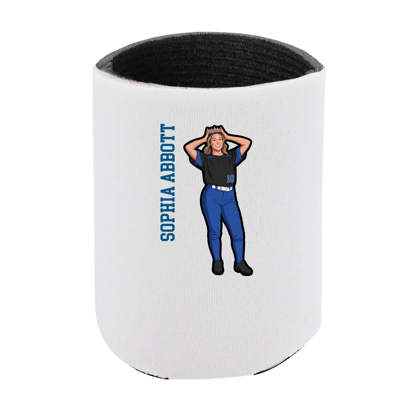 Can Holder — Name Vertical in White