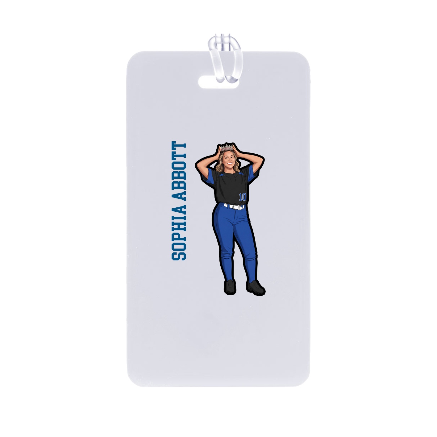 Bag Tag — Name Vertical in Classic
