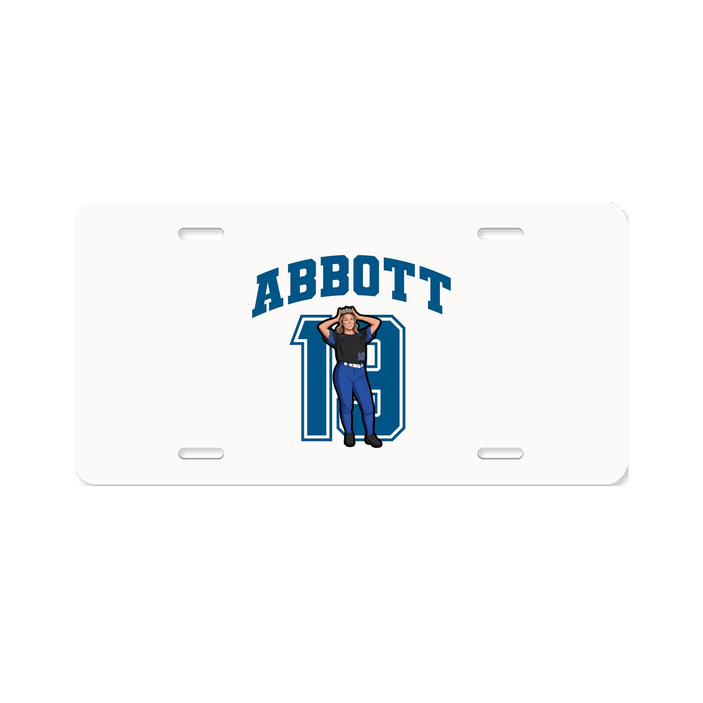 License Plate — Number in Classic