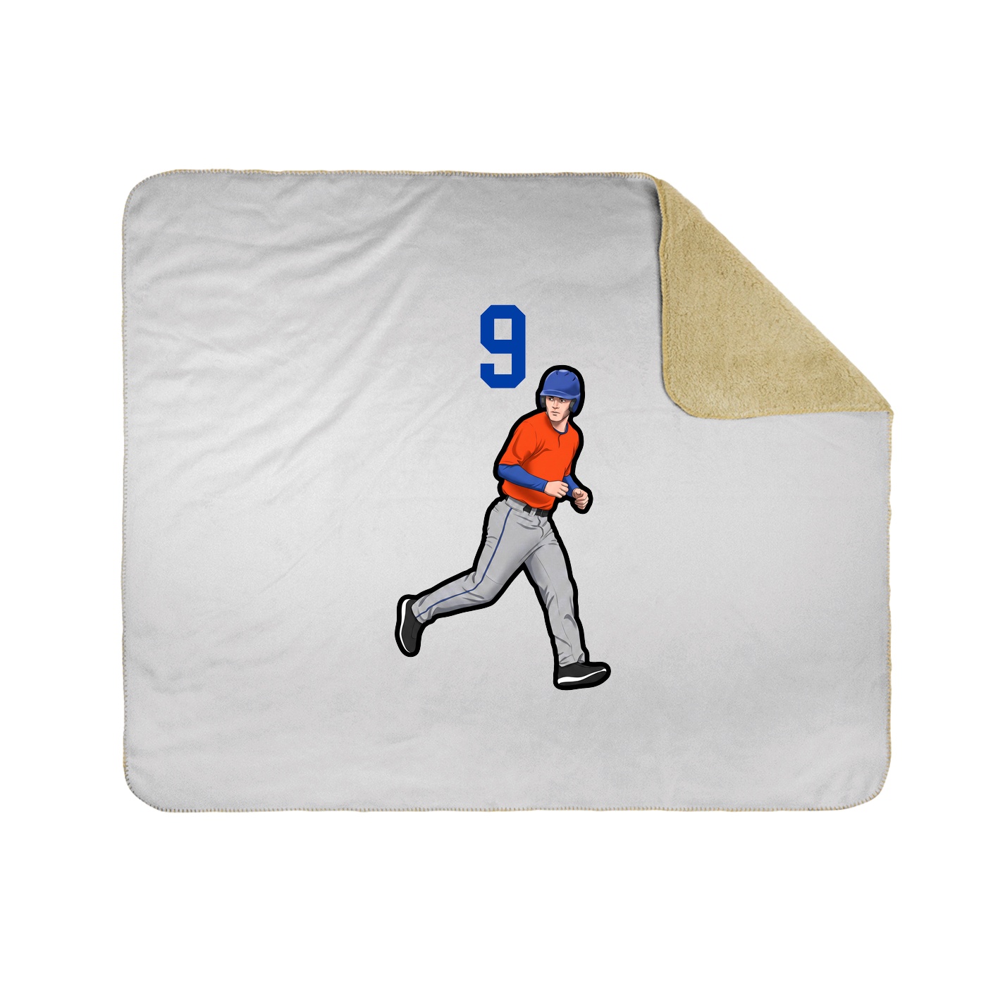 Throw Blanket — Number Top in White