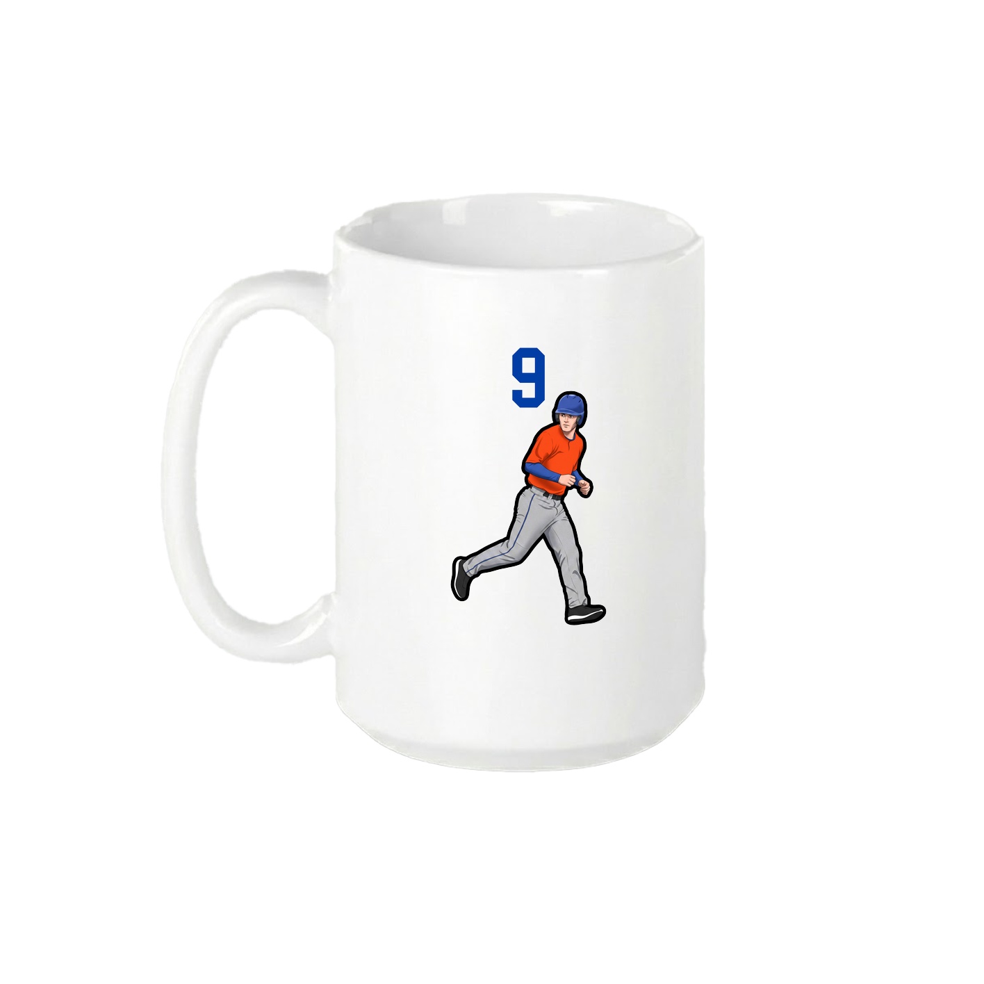 15oz Coffee Mug — Number Top in White