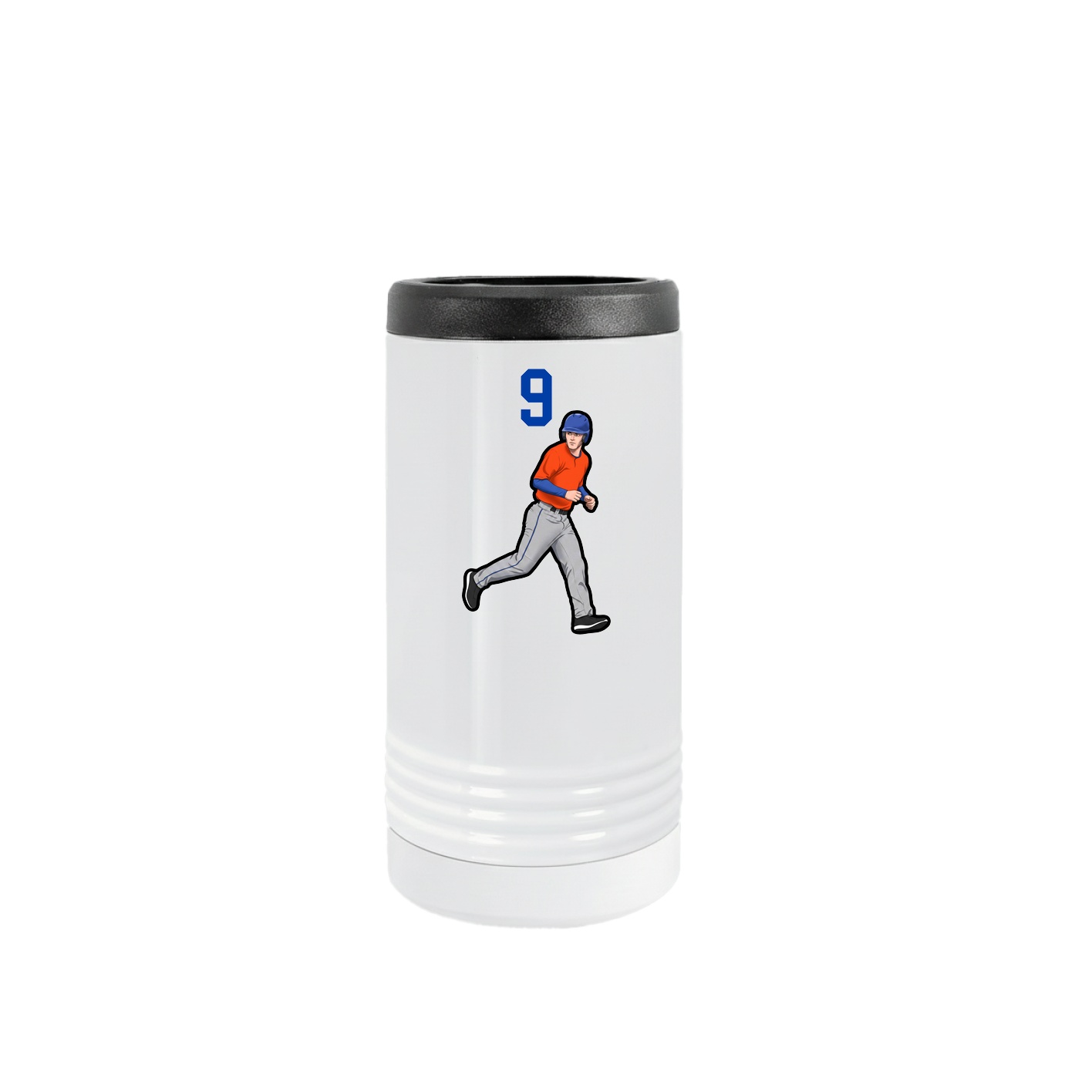 Slim Beverage Holder — Number Top in White