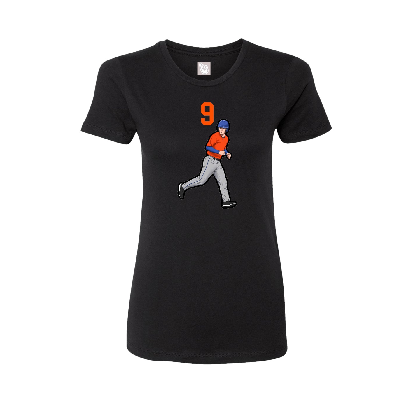 Womens Tee — Number Top in Black