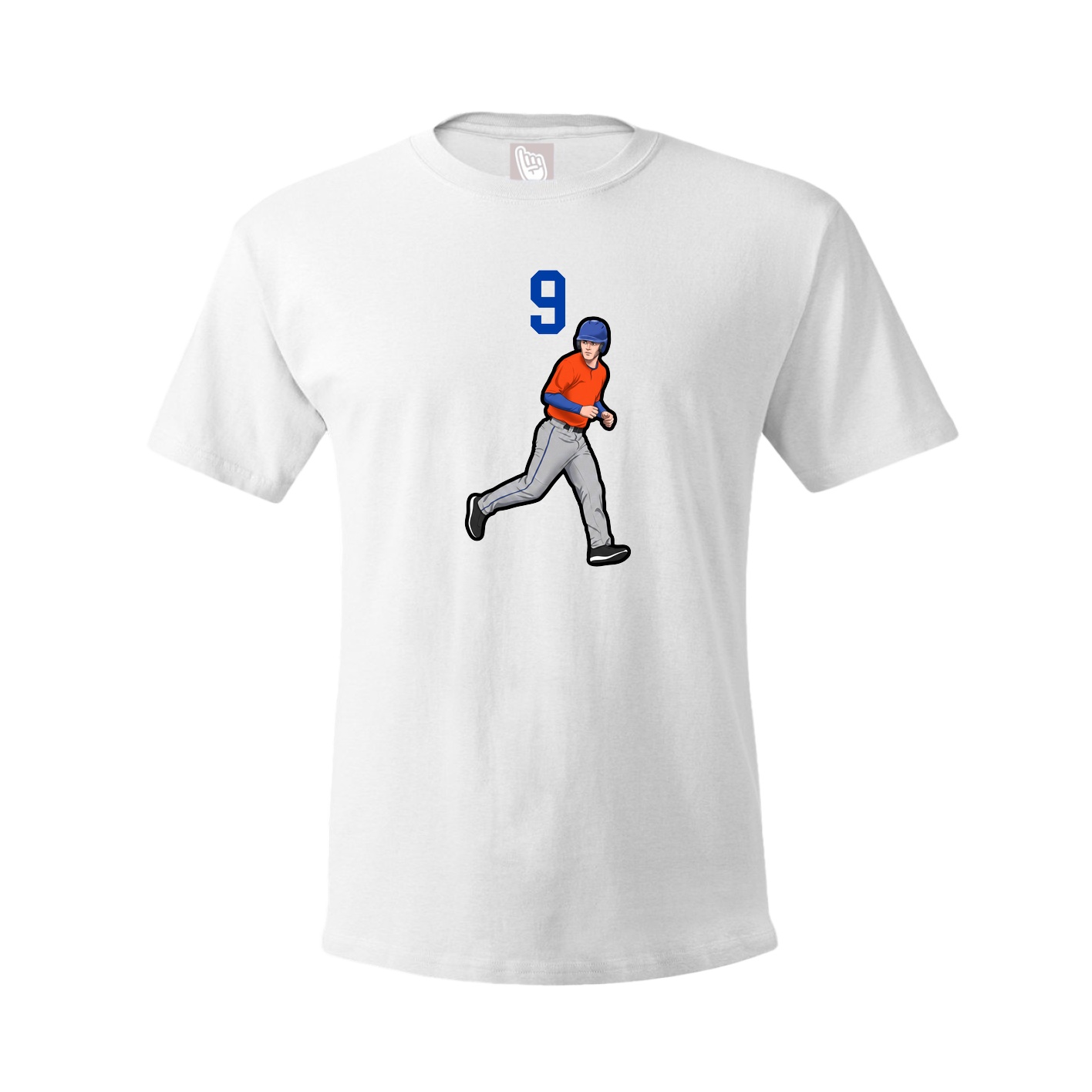 Youth Tee — Number Top in White