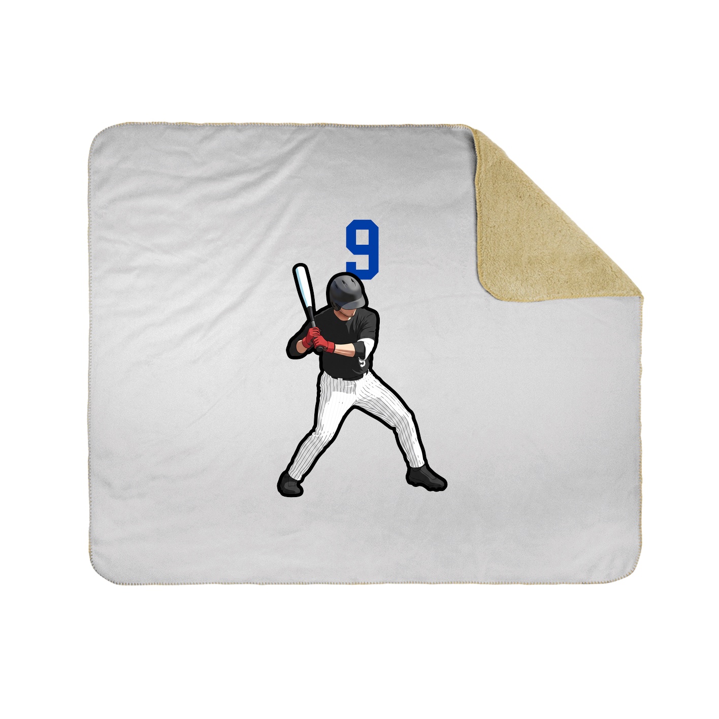 Throw Blanket — Number Top in White