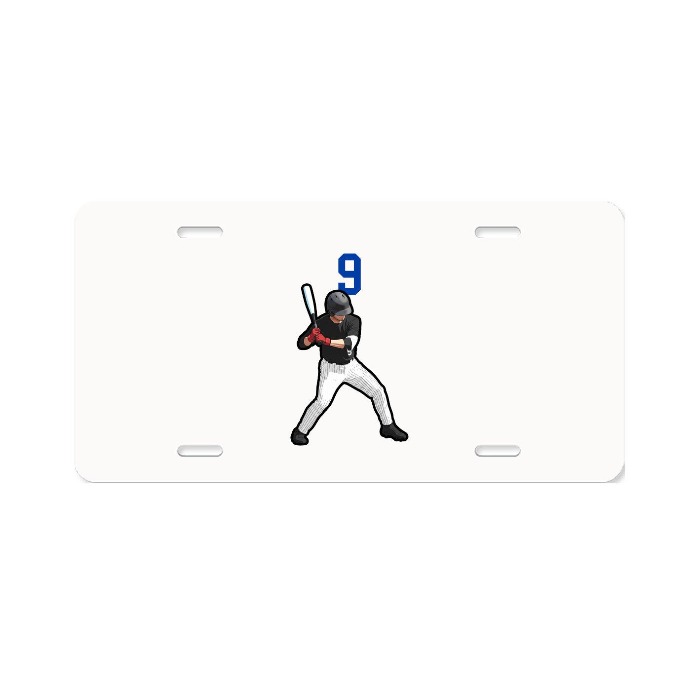 License Plate — Number Top in Classic