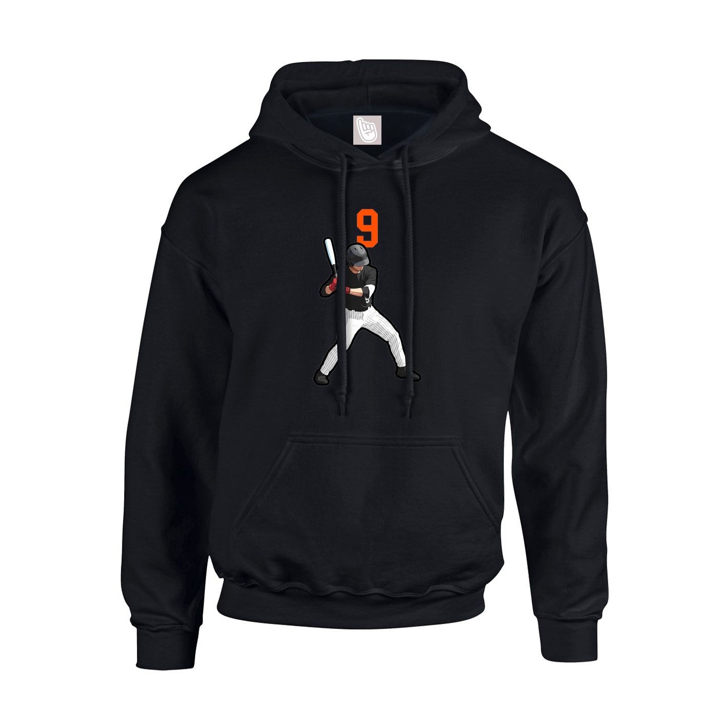 Hoodie — Number Top in Black