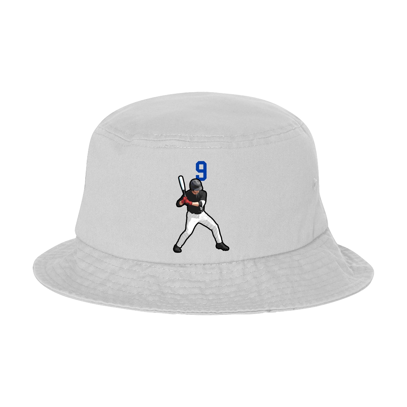 Bucket Cap — Number Top in White