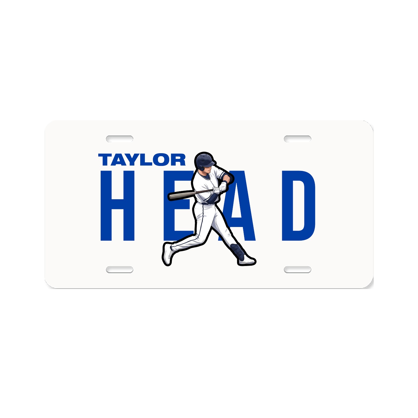 License Plate — Player Name in Classic