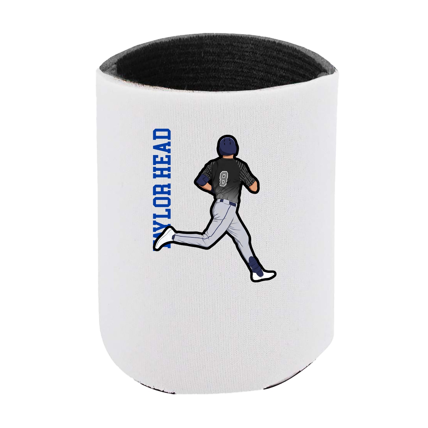 Can Holder — Name Vertical in White