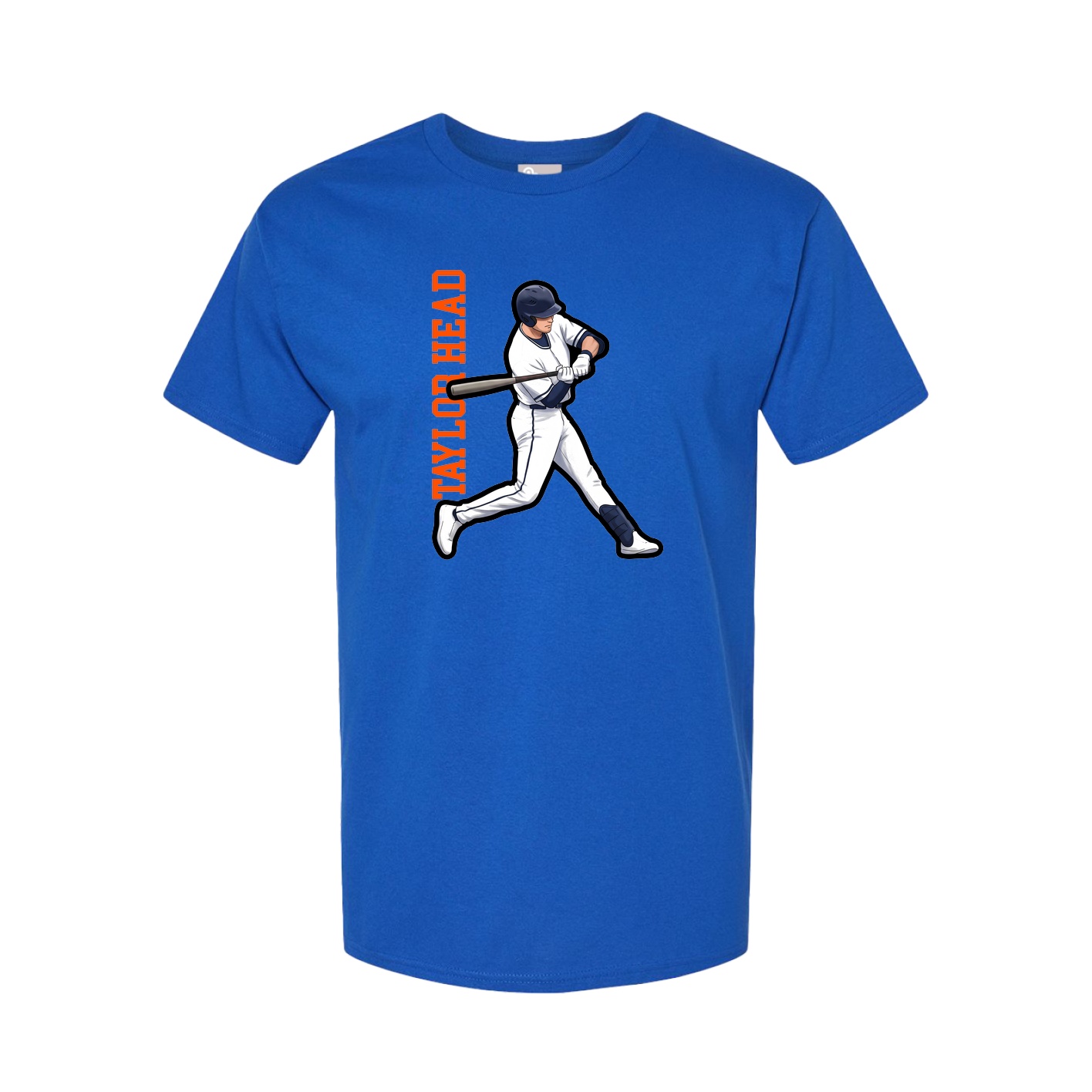 Tee — Name Vertical in Royal