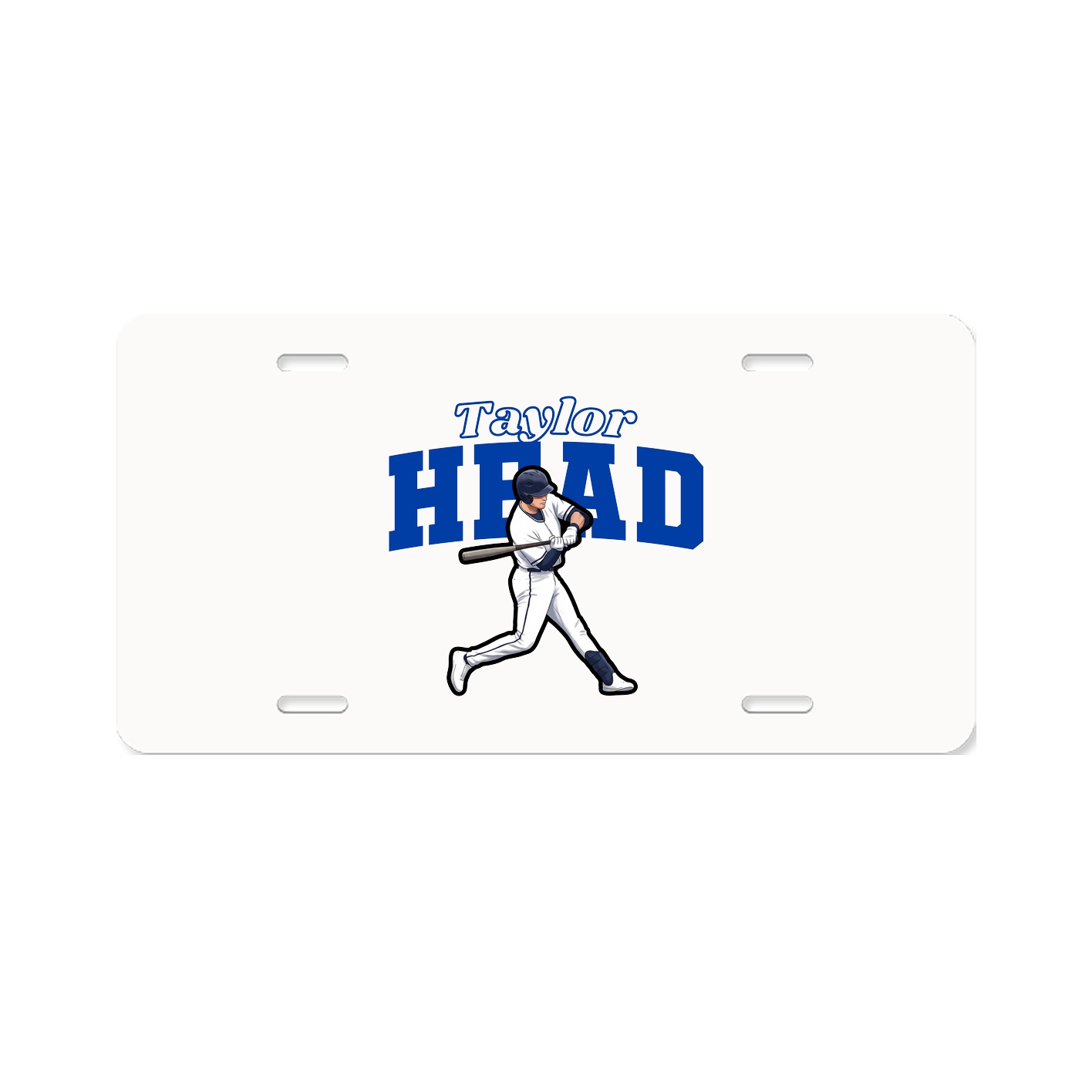 License Plate — Name Arch in Classic