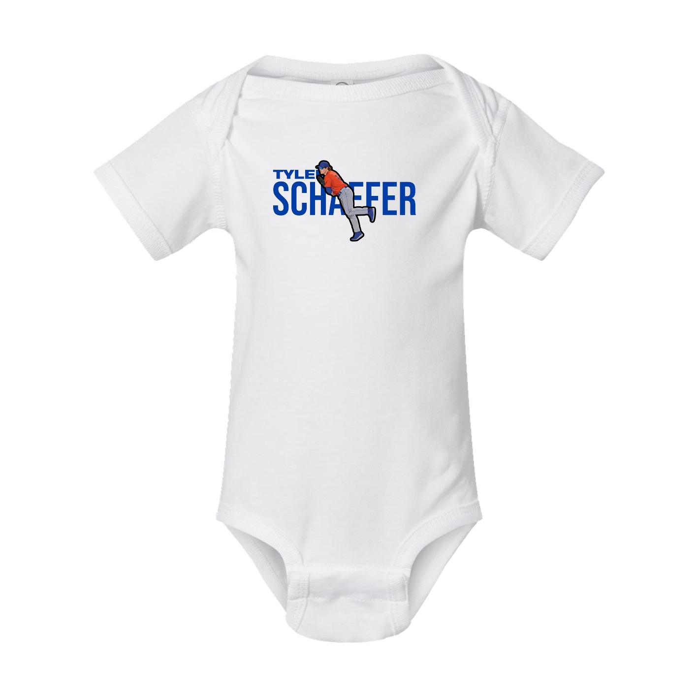Baby Onesie — Player Name in White
