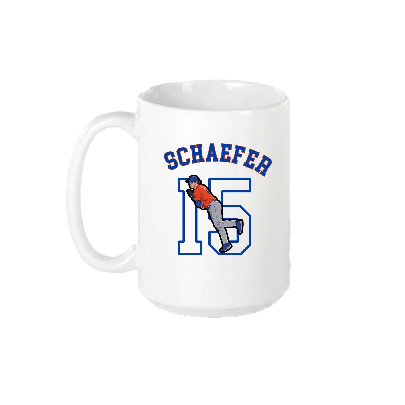 15oz Coffee Mug — Shirsey Arch in White