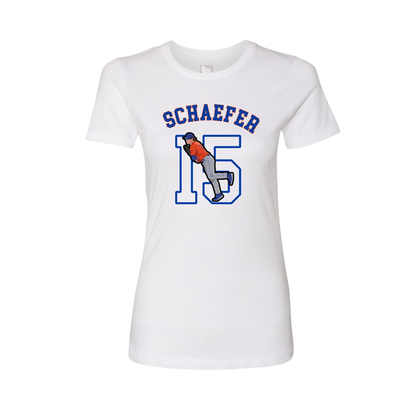 Fitted Women's Tee — Shirsey Arch in White