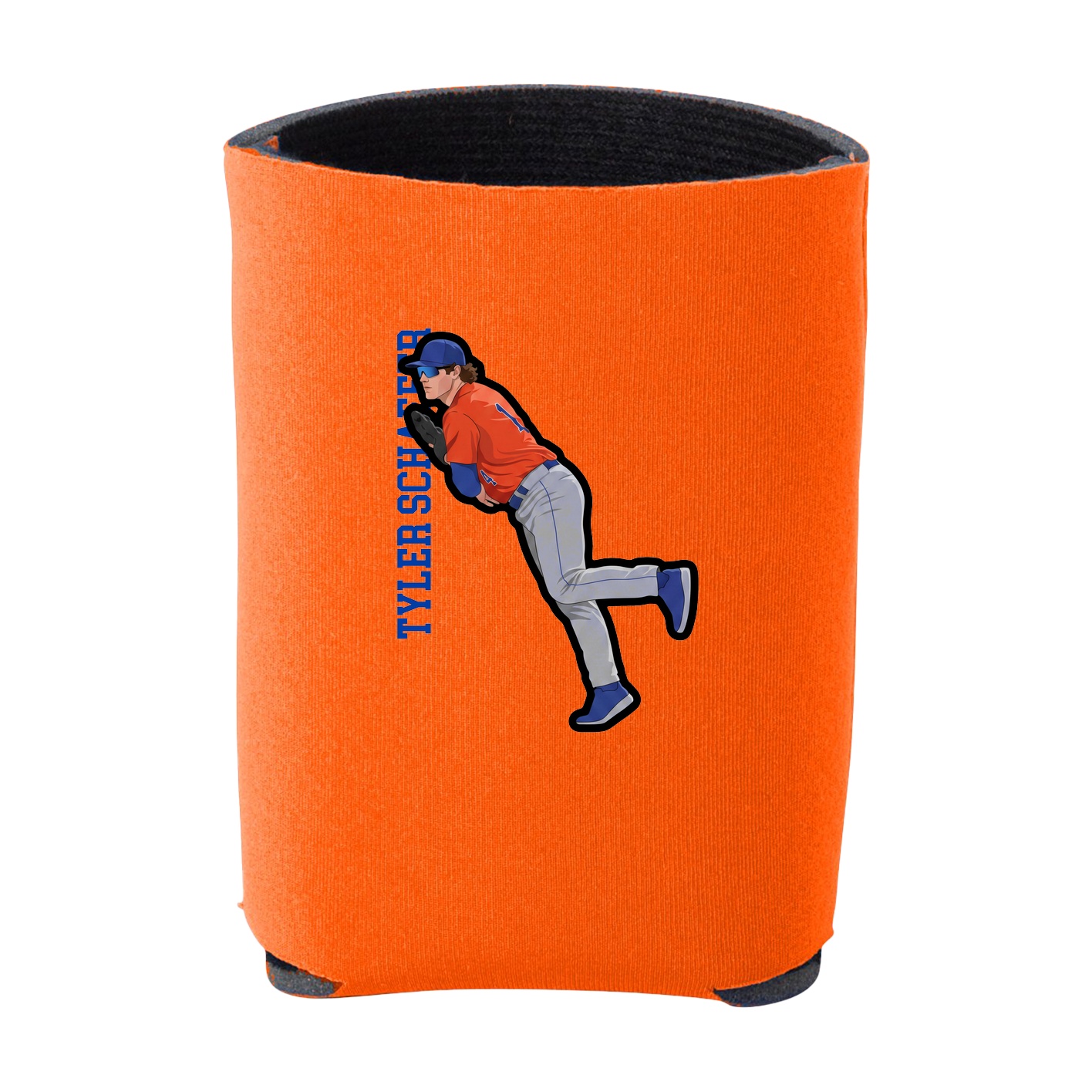 Can Holder — Name Vertical in Orange
