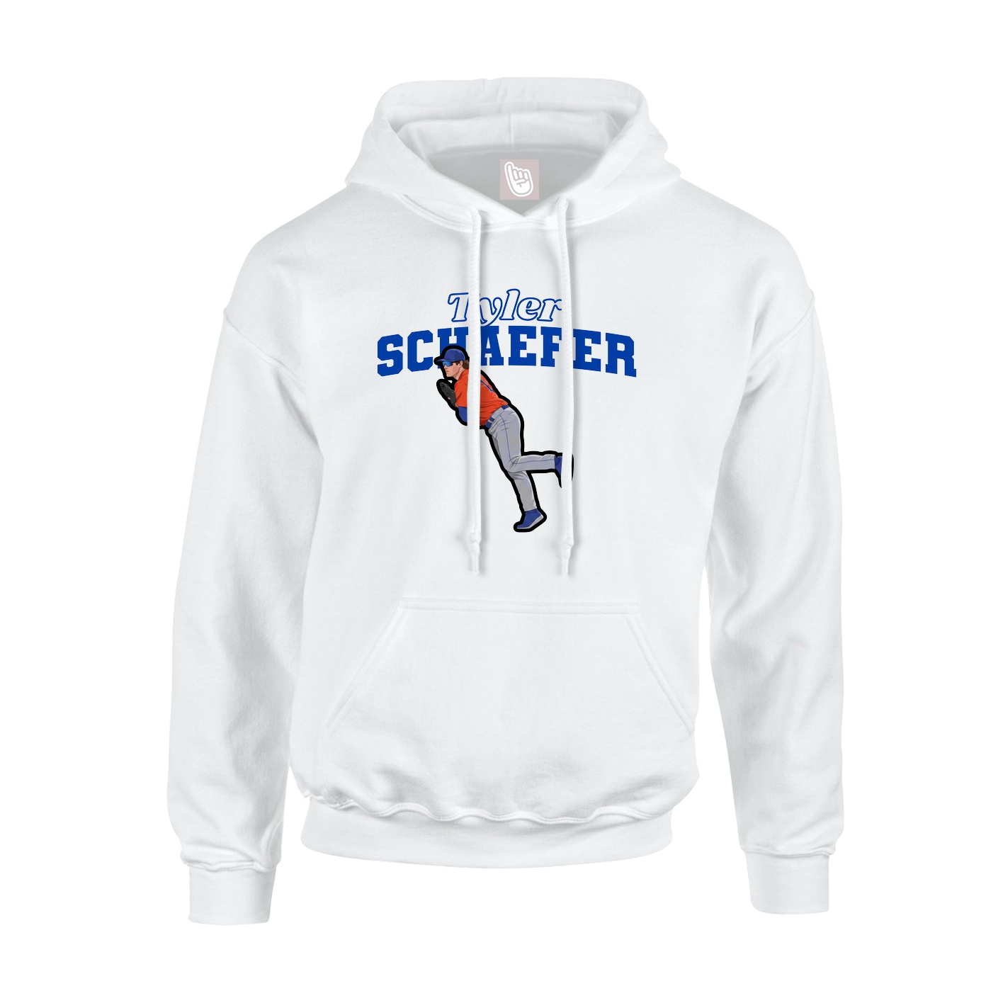 Hoodie — Name Arch in White