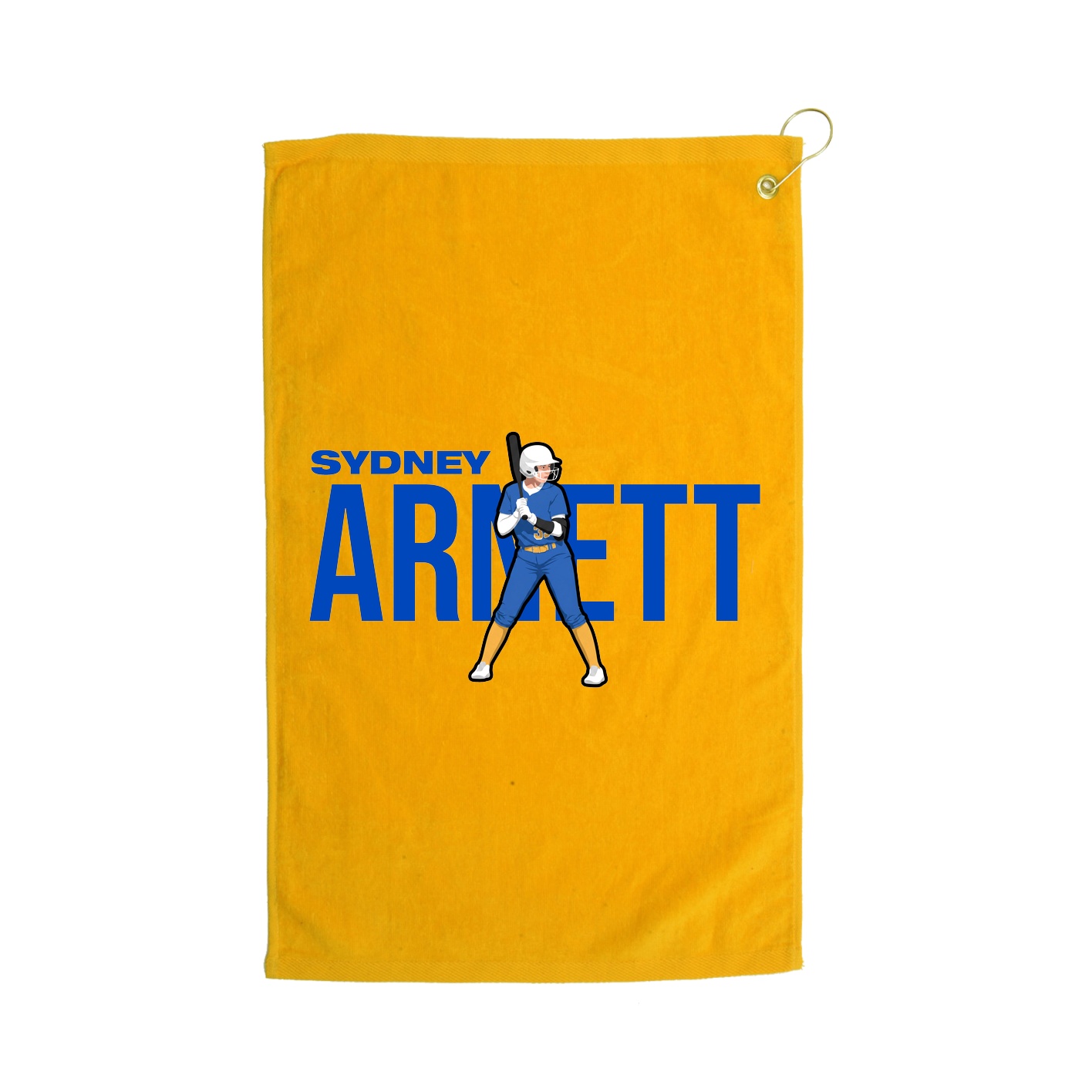 Golf Towel — Player Name in Gold