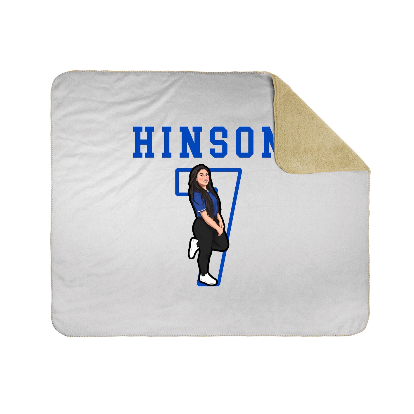 Throw Blanket — Shirsey in White