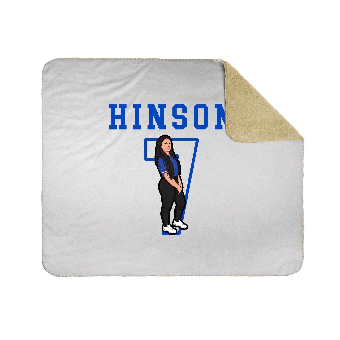 Throw Blanket — Shirsey in White