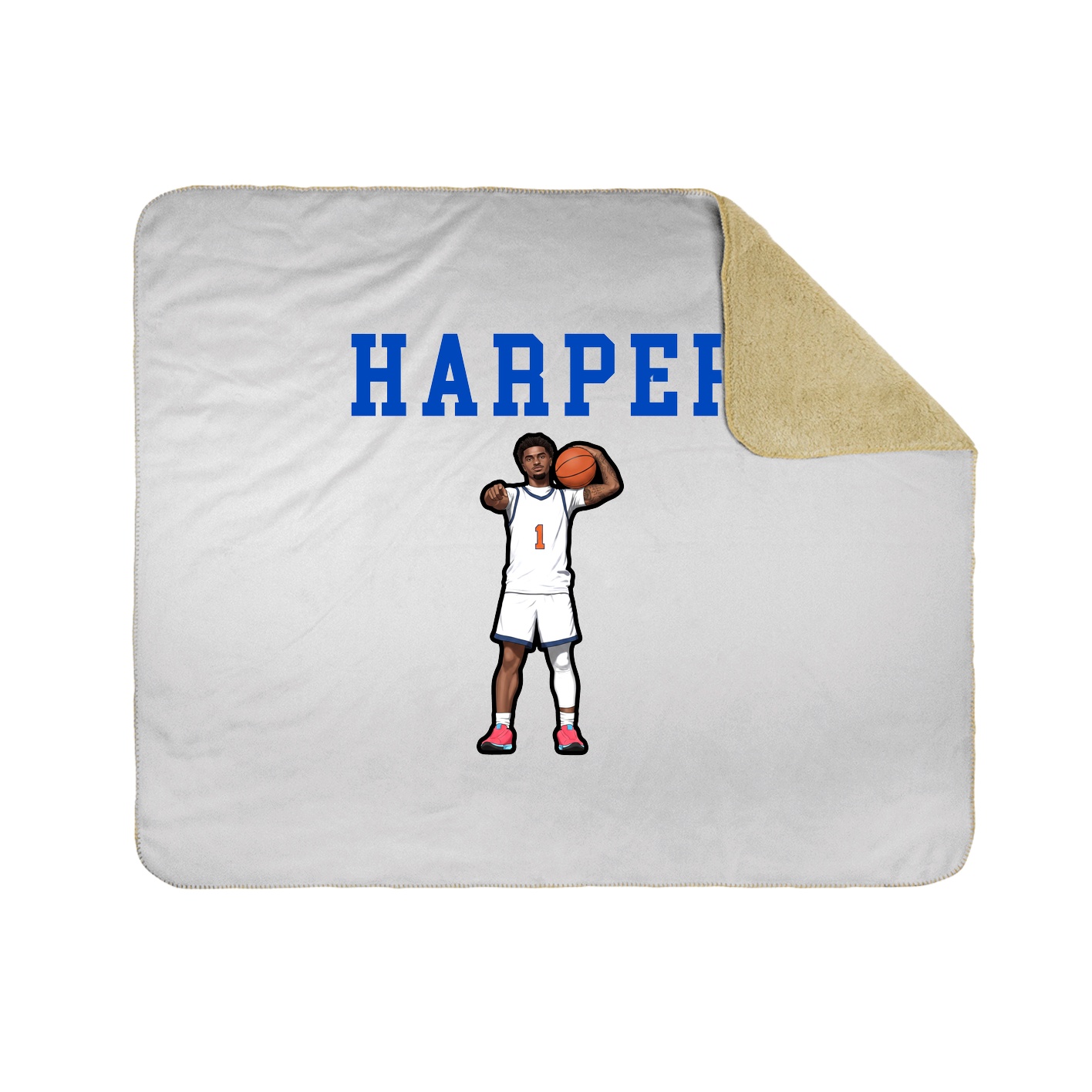 Throw Blanket — Shirsey in White