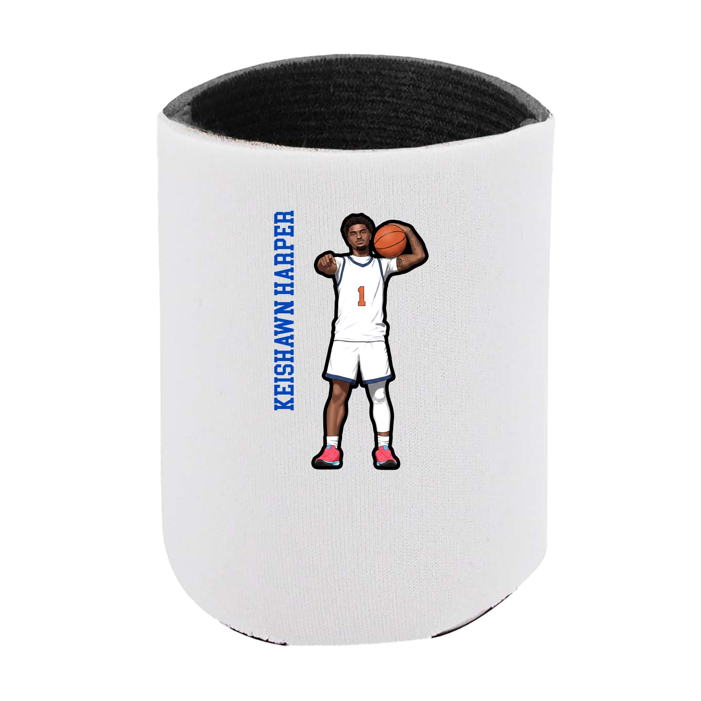 Can Holder — Name Vertical in White