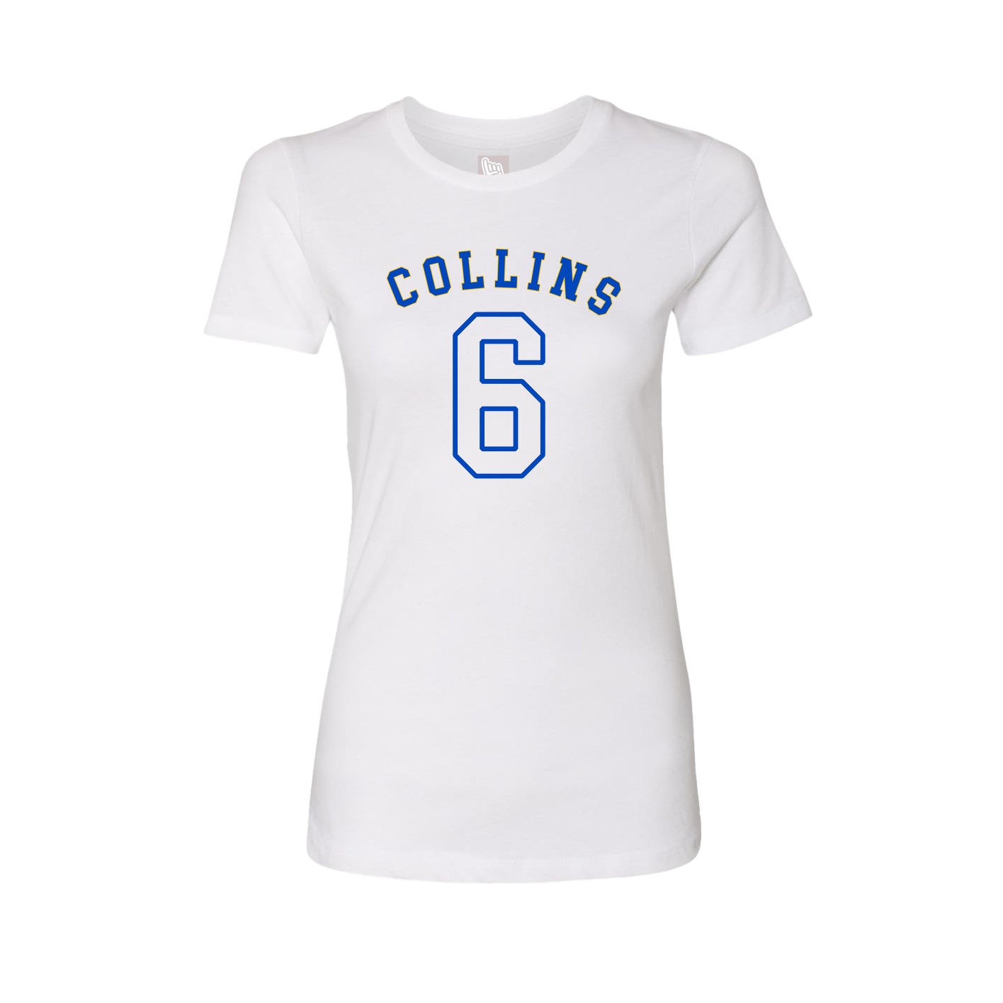 Fitted Women's Tee — Shirsey Arch in White