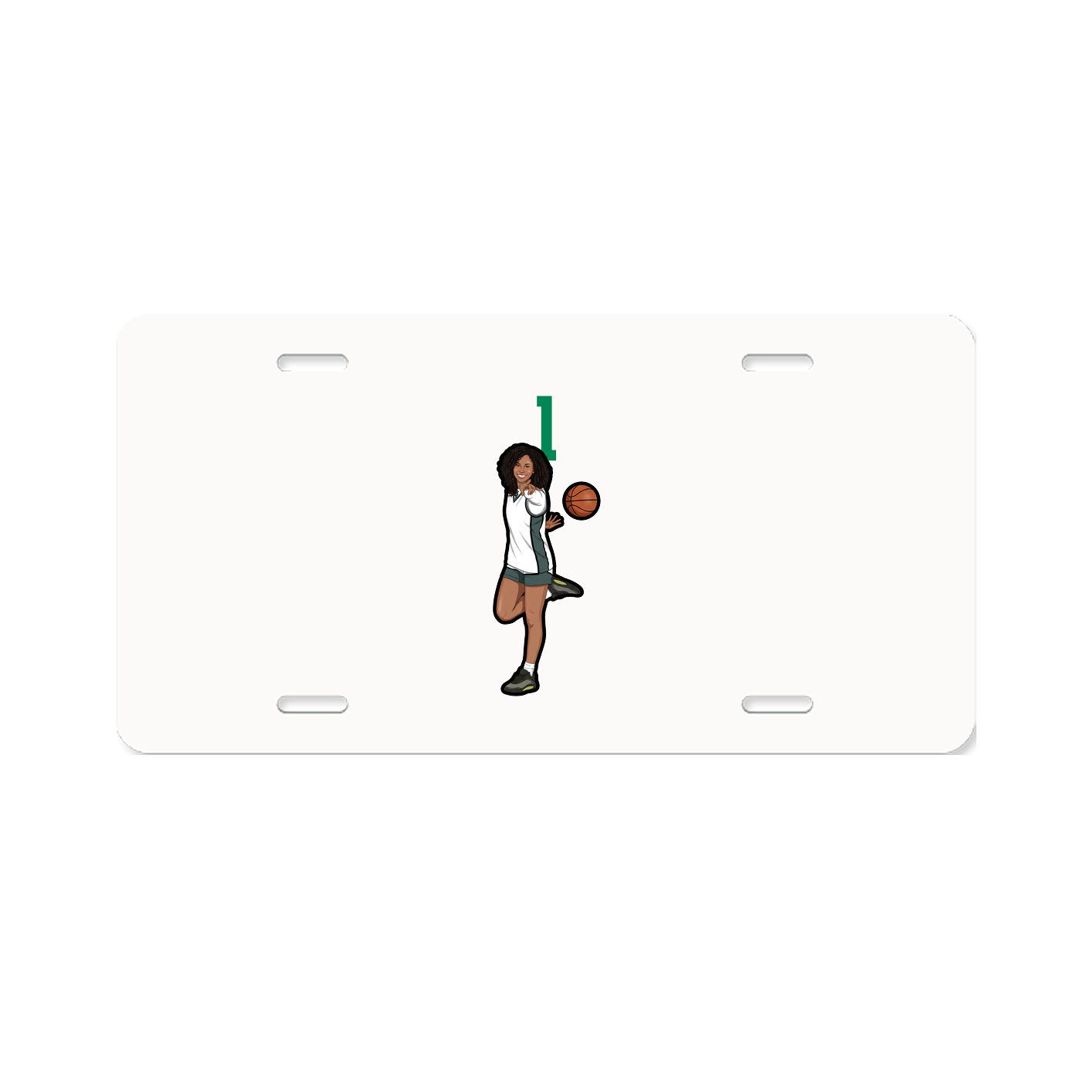 License Plate — Number Top in Classic