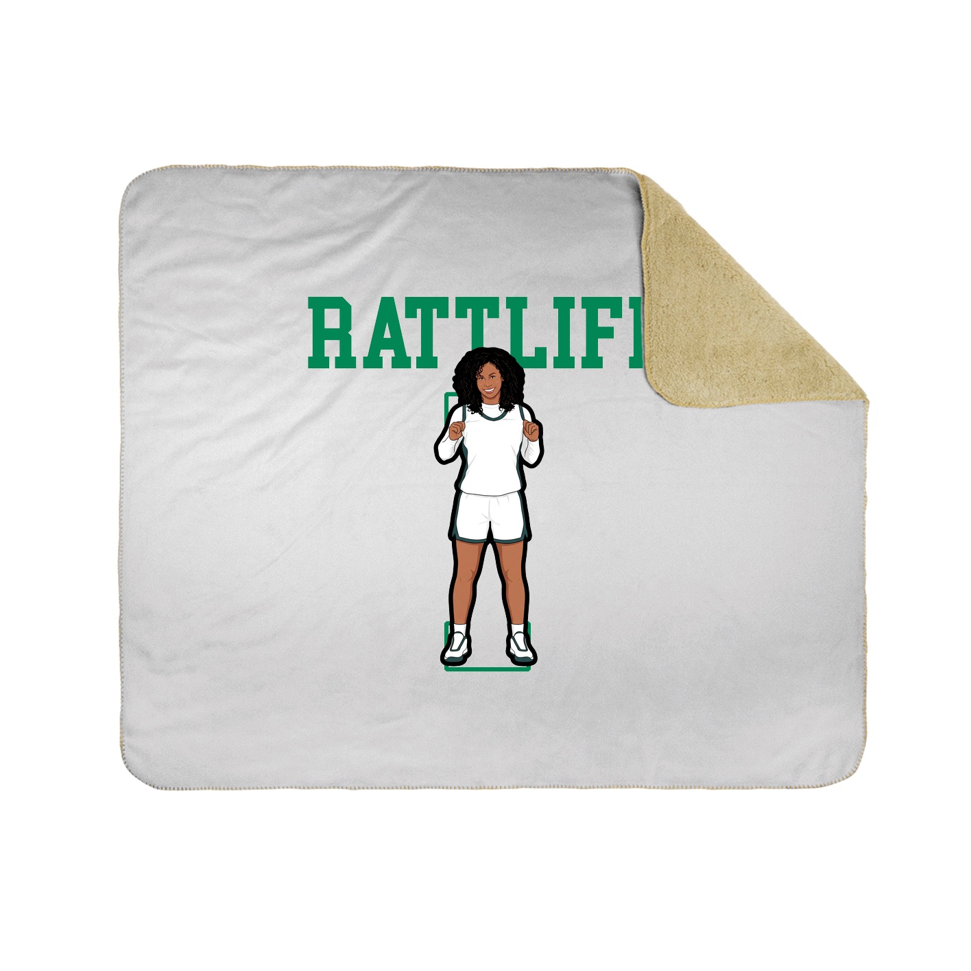 50x60 Sherpa Lined Throw Blanket