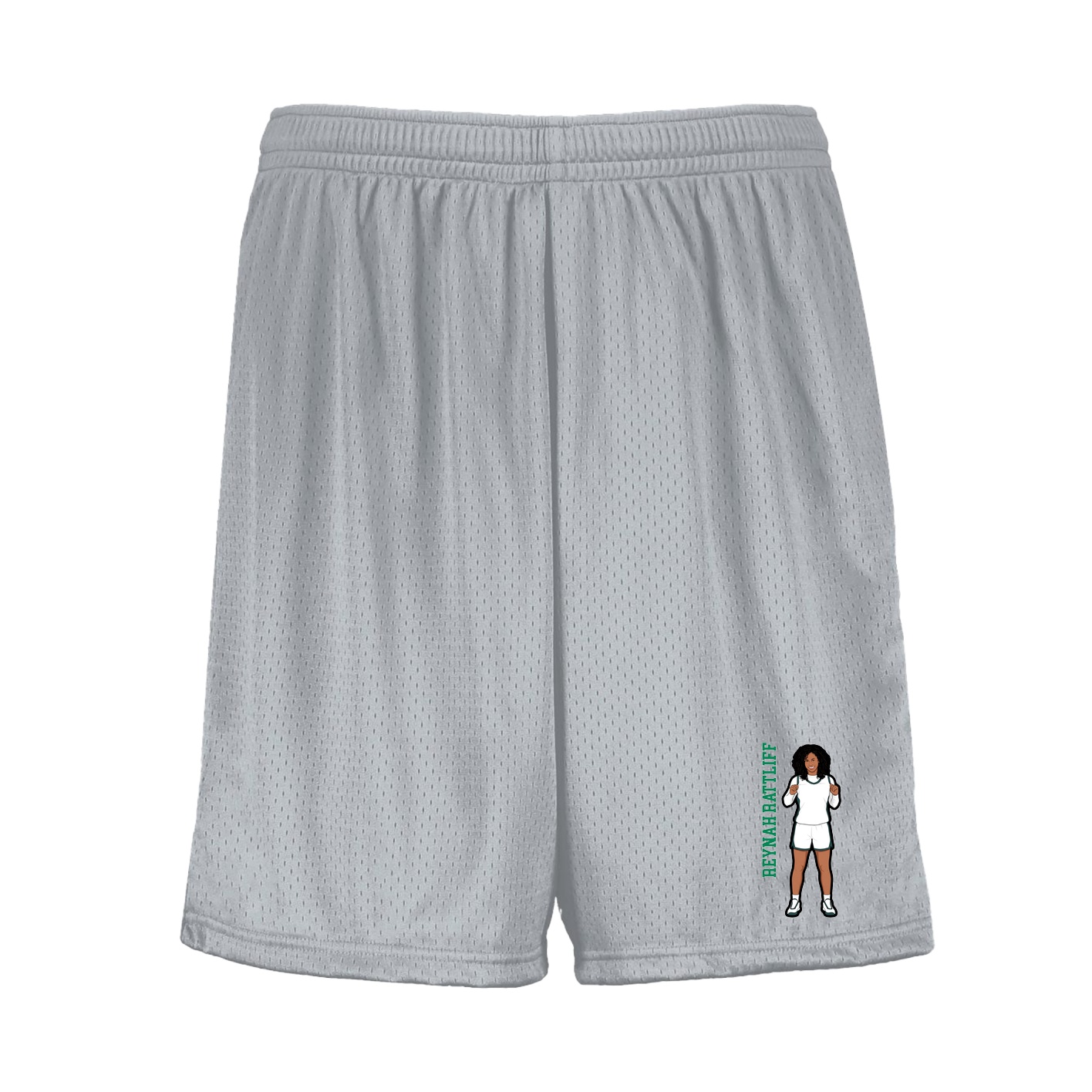 Shorts — Name Vertical in Silver