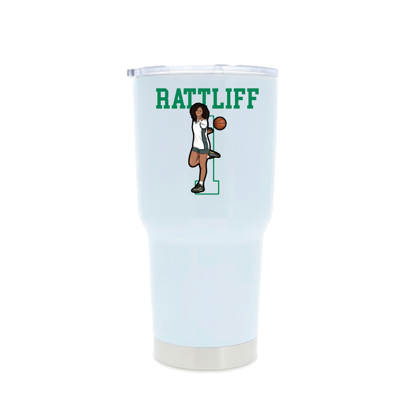 30oz Stainless Steel Tumbler — Shirsey in White