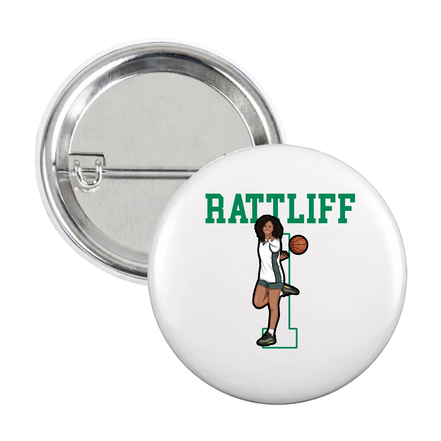 Game Day Button — Shirsey in White