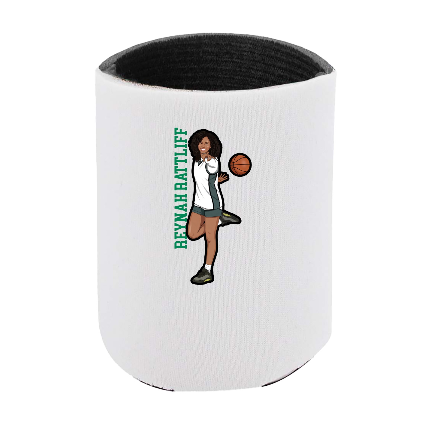 Can Holder — Name Vertical in White