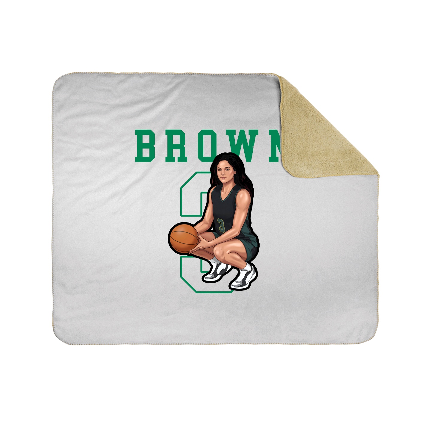 Throw Blanket — Shirsey in White