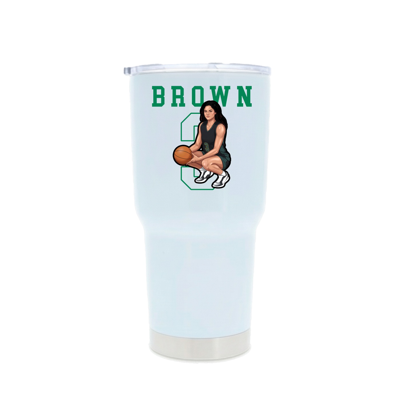 30oz Stainless Steel Tumbler — Shirsey in White