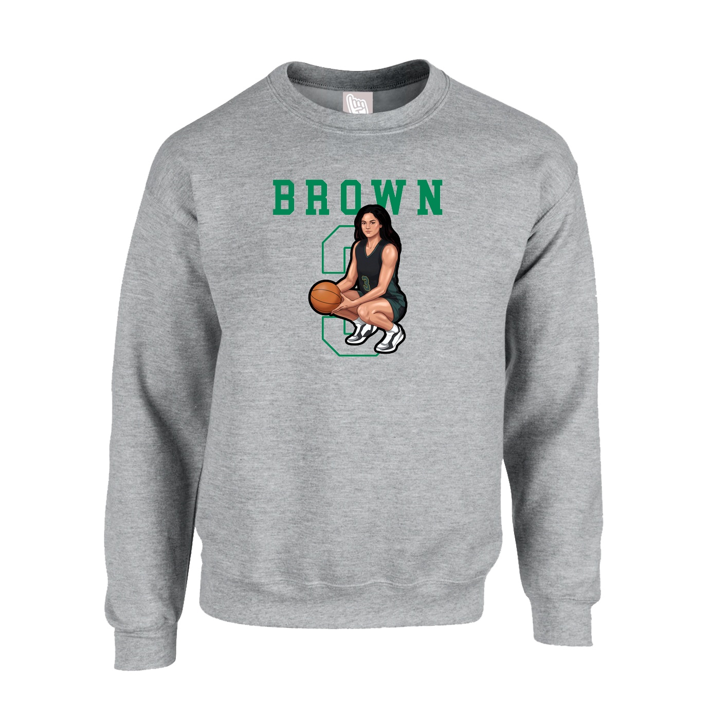 Fleece Crew — Shirsey in Grey