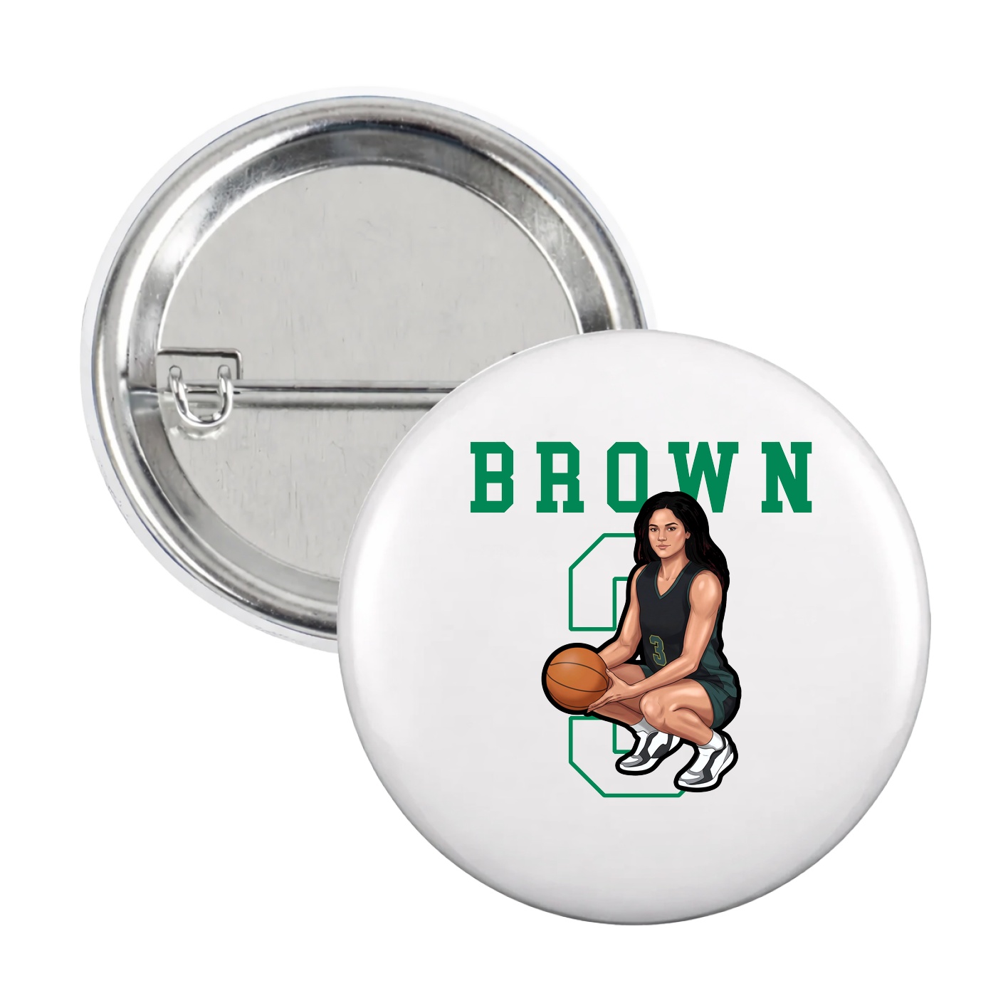 Game Day Button — Shirsey in White