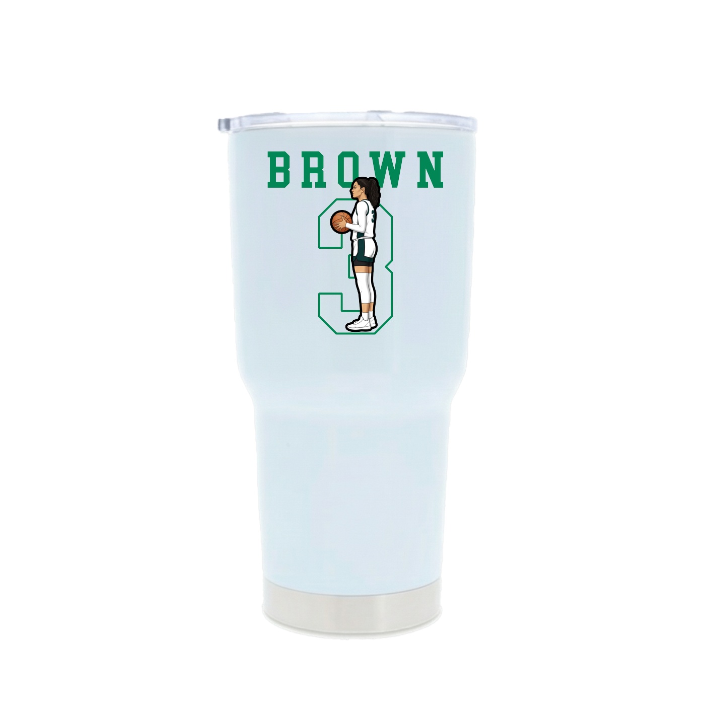 30oz Stainless Steel Tumbler — Shirsey in White