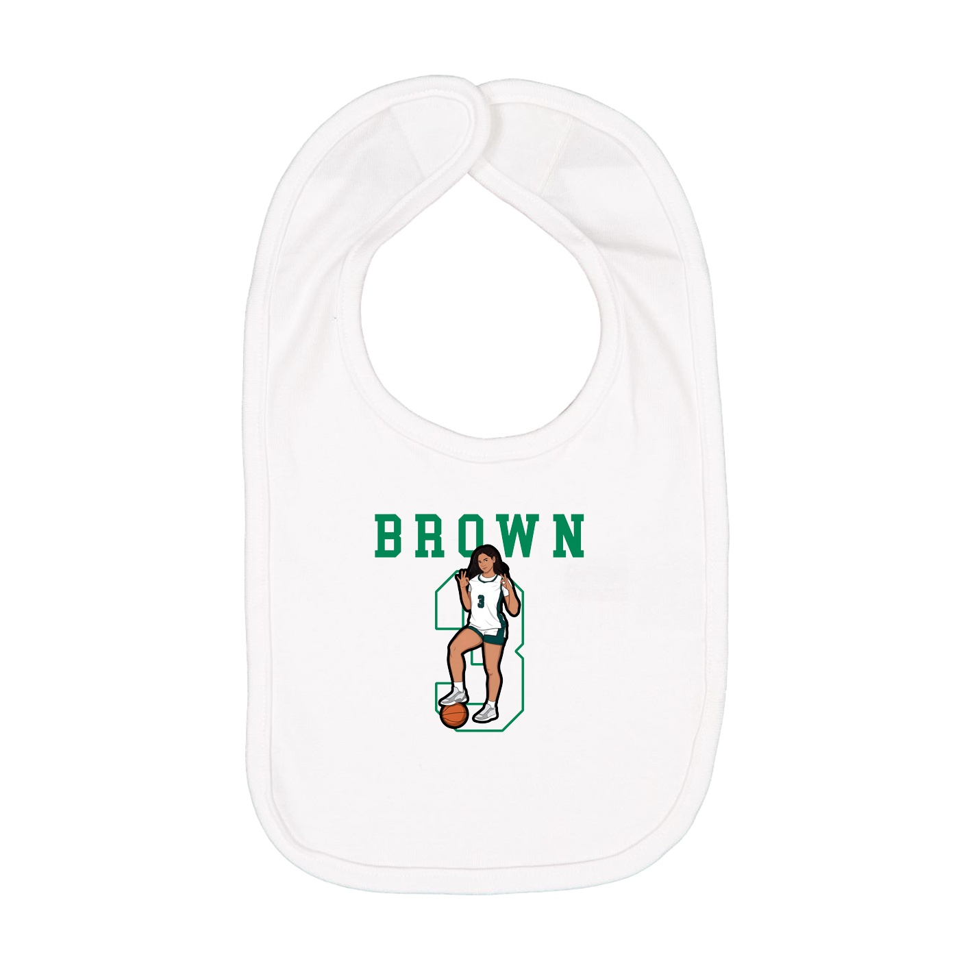 Infant Bib — Shirsey in White