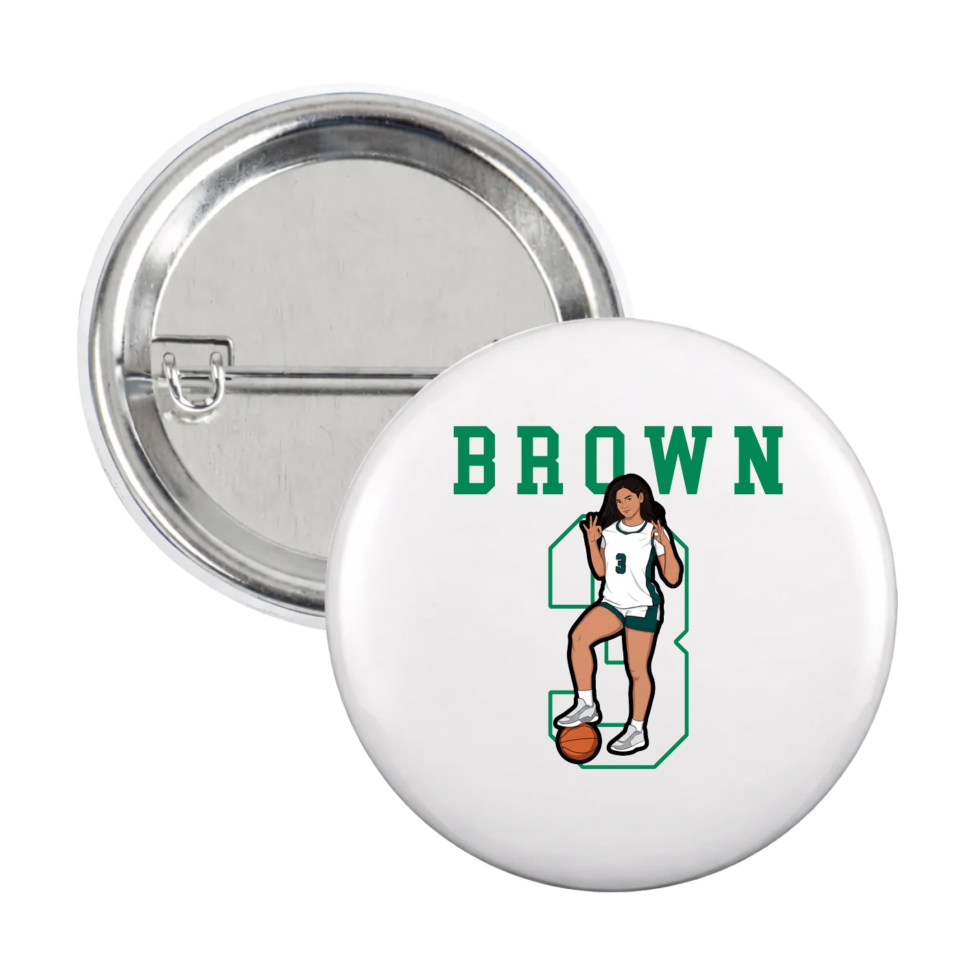 Game Day Button — Shirsey in White