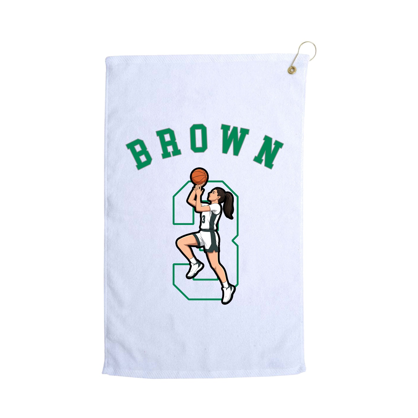 Golf Towel — Shirsey Arch in White