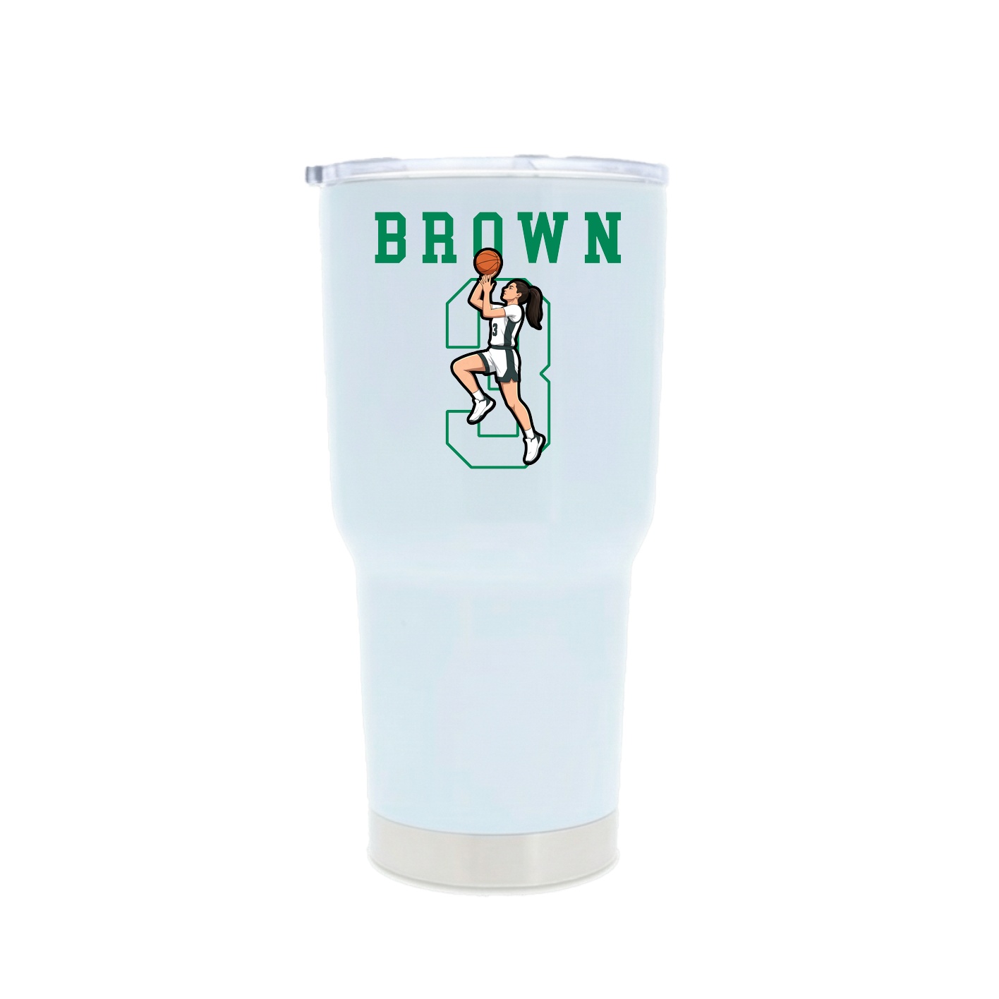 30oz Stainless Steel Tumbler — Shirsey in White