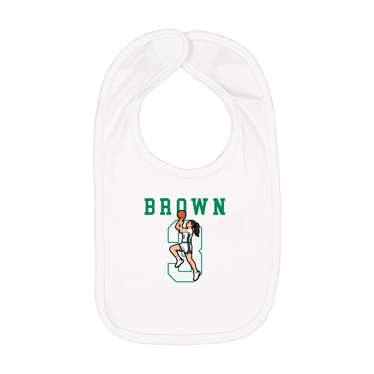 Infant Bib — Shirsey in White