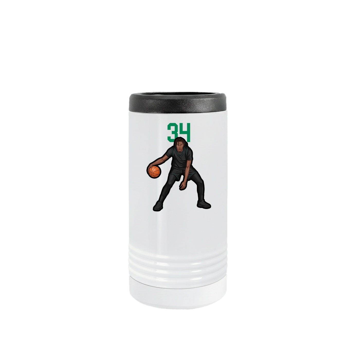 Slim Beverage Holder — Number Top in White