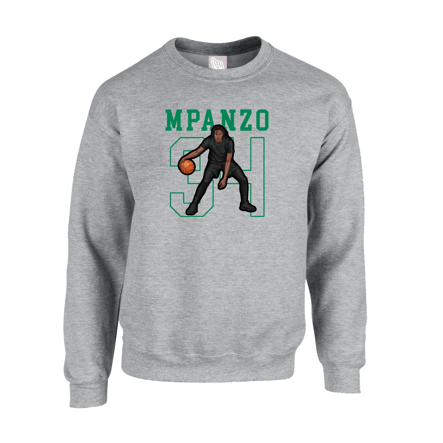 Fleece Crew — Shirsey in Grey