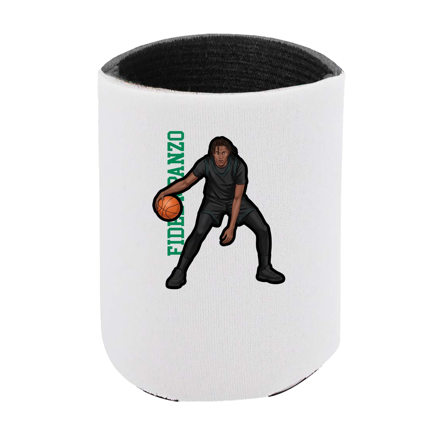 Can Holder — Name Vertical in White