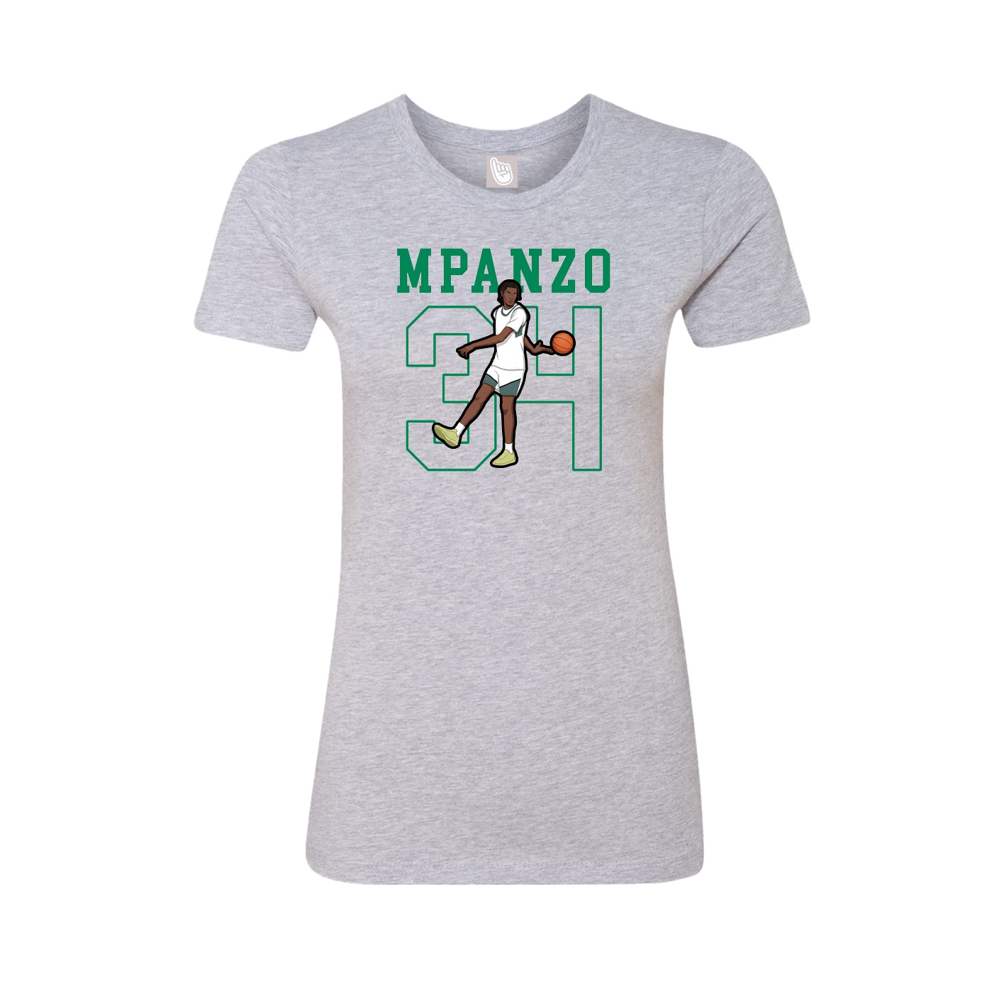 Fitted Women's Tee — Shirsey in Grey