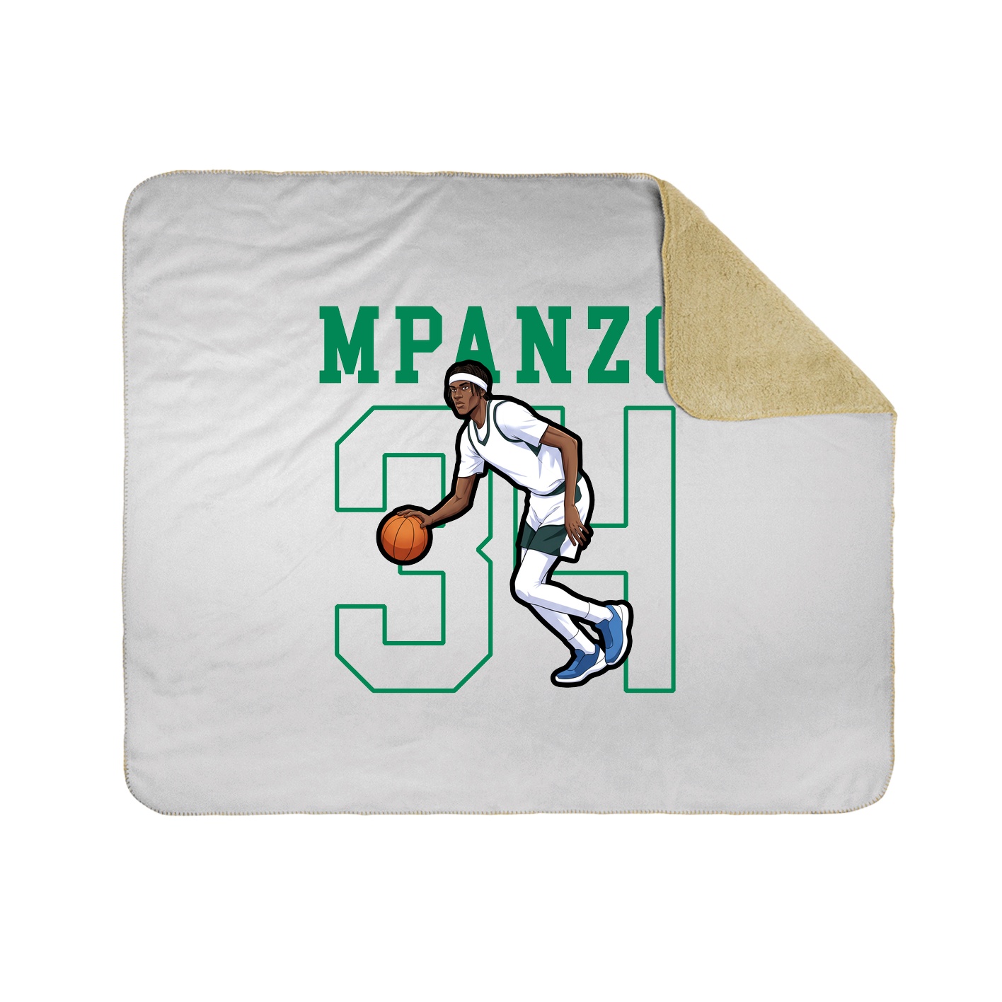 50x60 Sherpa Lined Throw Blanket