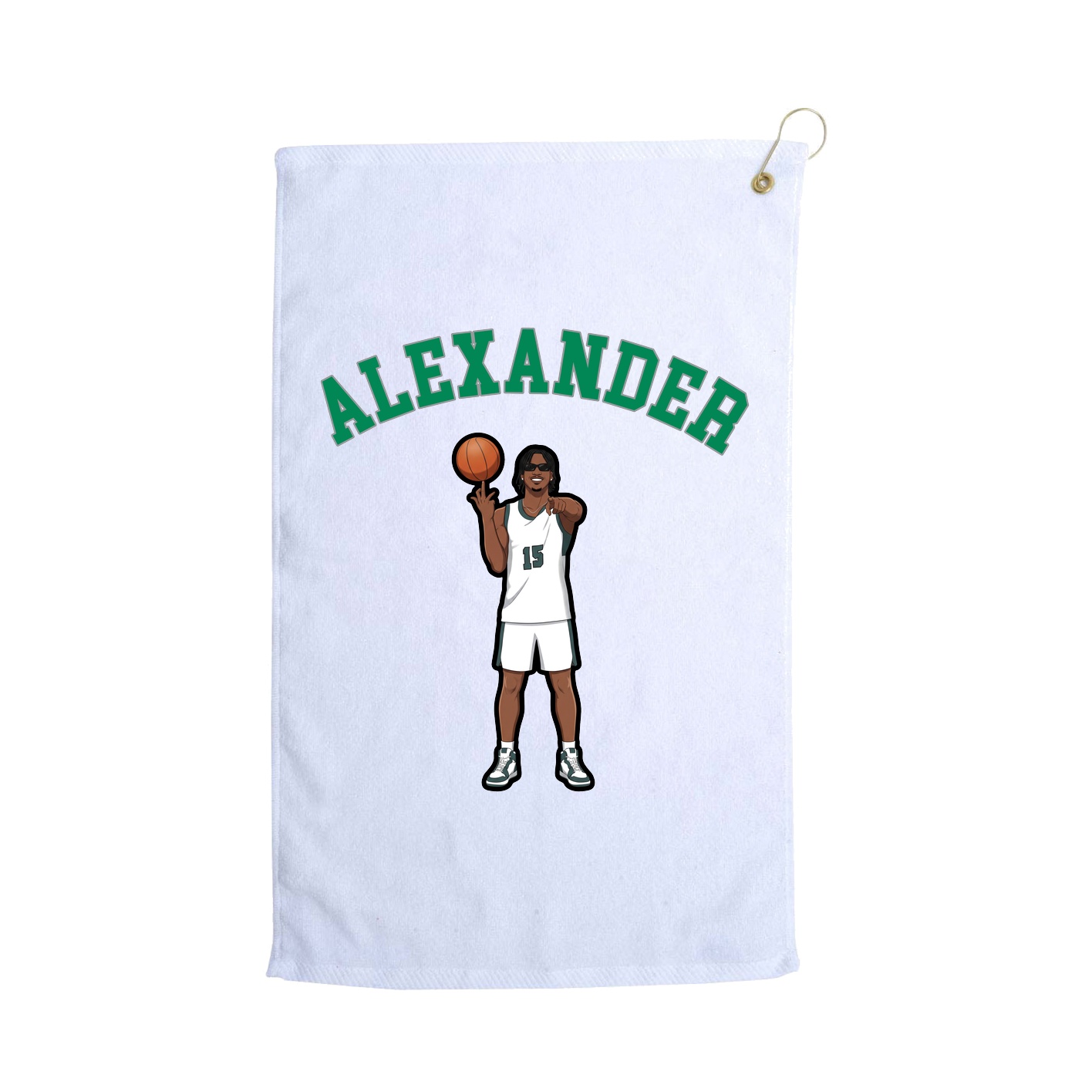 Golf Towel — Shirsey Arch in White