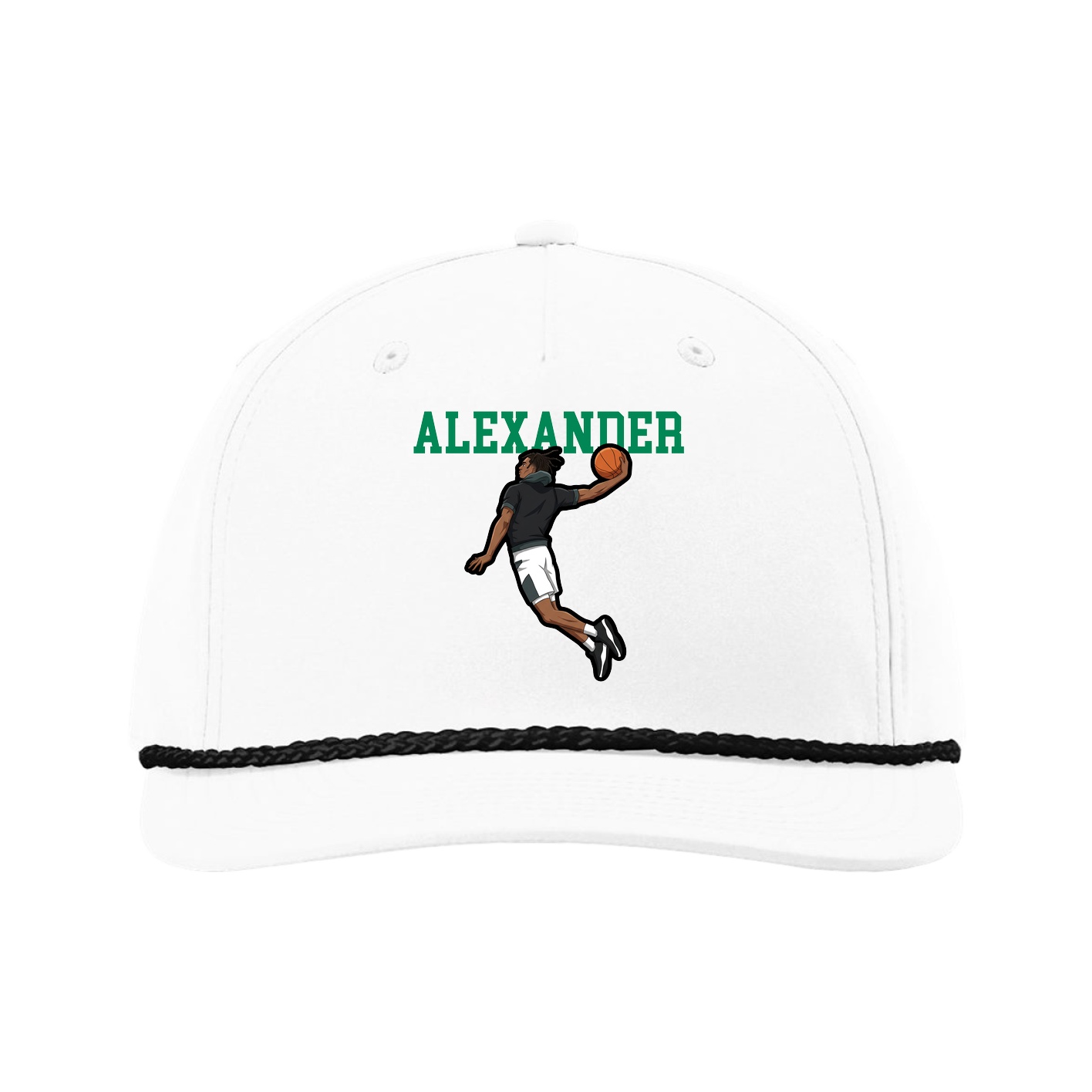 Five-Panel Classic Rope Cap — Shirsey in White